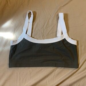 Edikted Two-Tone Ribbed Sports Bra